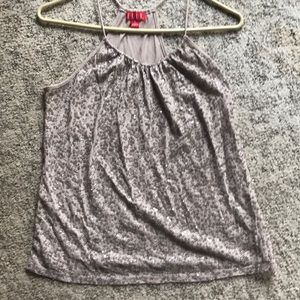 Sequin halter type tank top